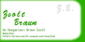 zsolt braun business card